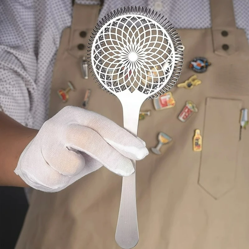 Enching Filter Creative Bar Strainer Stainless Steel Cocktail Strainer Delux Strainer Cocktail Tools For Barman Bar Accessories