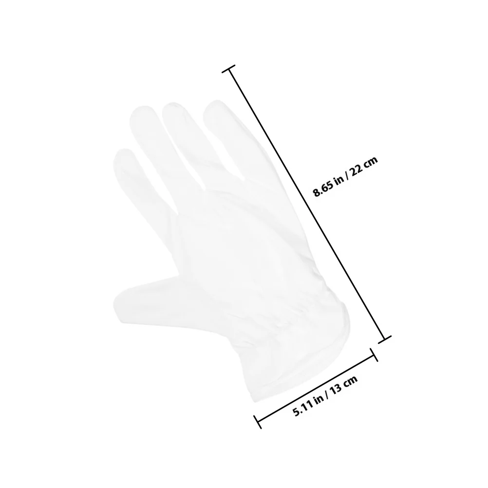 4 قطعة قفازات ستوكات مكافحة ساكنة لمتجر المجوهرات الأبيض التفتيش اليد حامي تنفس قفاز العمل متعددة الوظائف