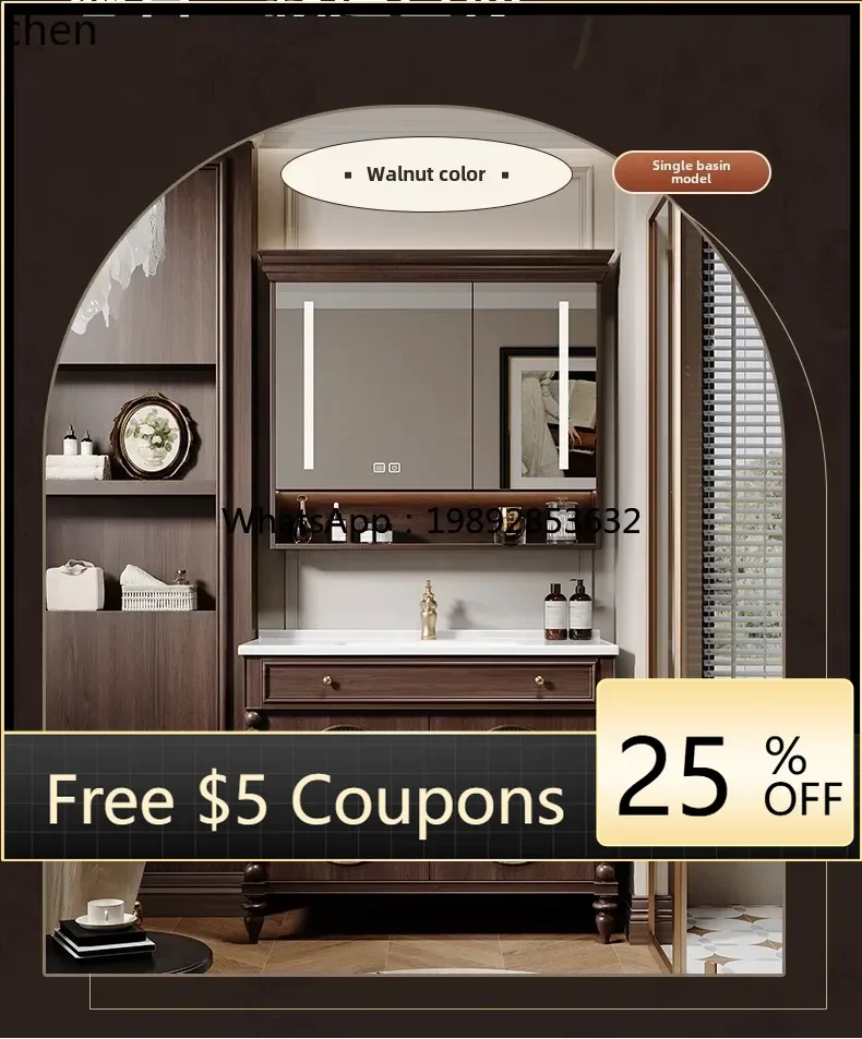 

XX baroque luxury stone ceramic double basin double faucet new Chinese floor-to-ceiling model plus large basin bathroom cabinet