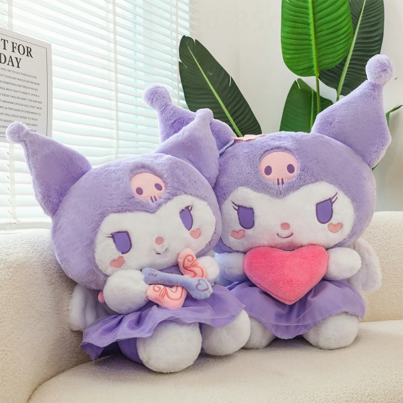 

Плюшевая игрушка Sanrio, большая (60 см), милый Купидон Куроми, мягкая игрушка для девочек, кукла для сна, подарок на день рождения, украшение для детской комнаты