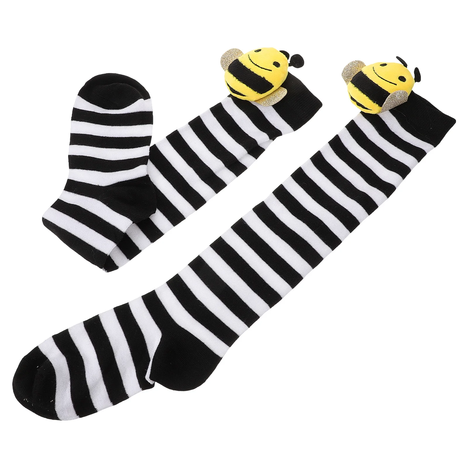1 زوج أطفال طويل الجوارب لطيف الفتيات تنفس الجوارب الطويلة الأداء تأثيري الهدايا النحل الاشياء الاطفال الهدايا #1