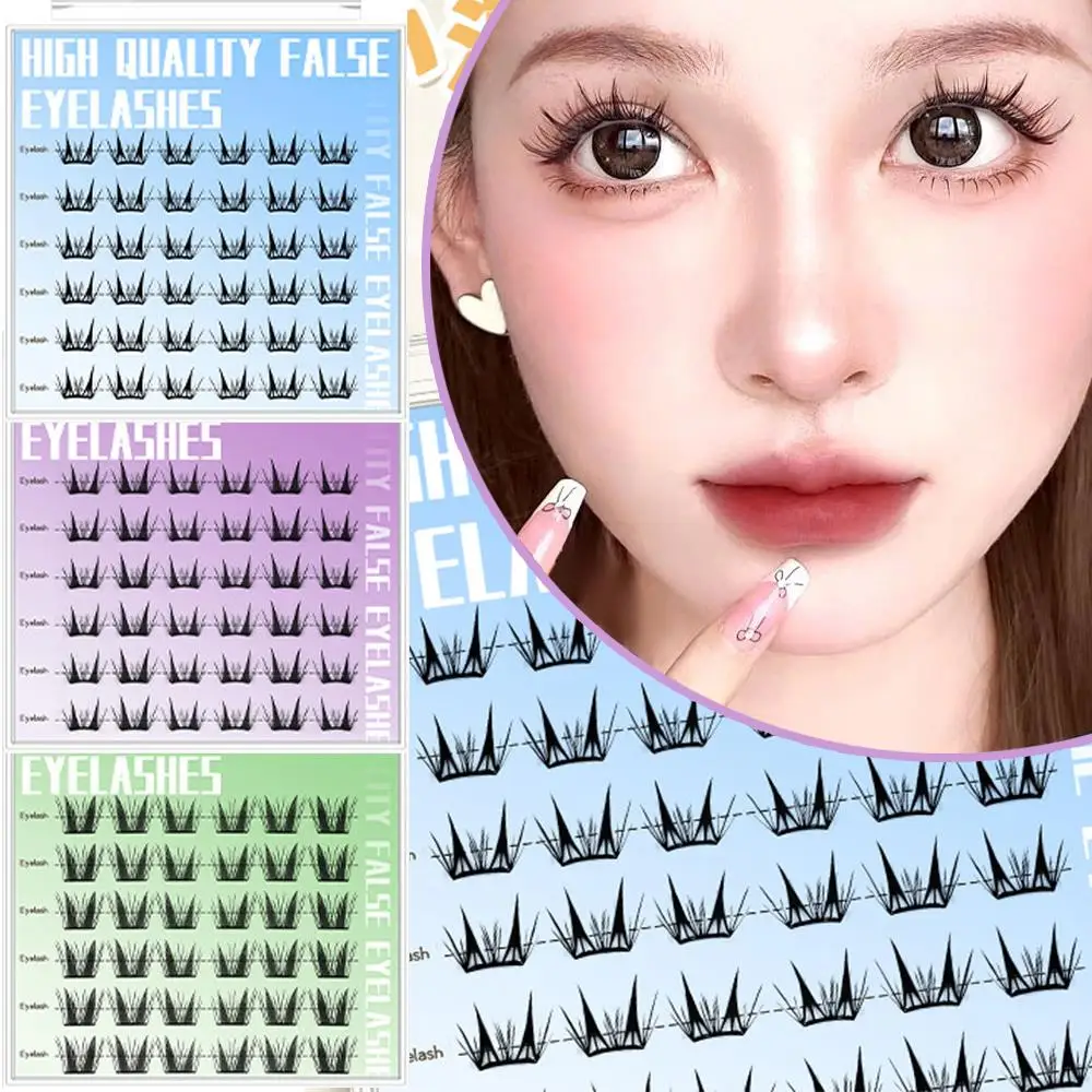 

Glue-Free Eyelashes Extension Self-adhesive Natural False Eyelashes Clusters Eyelash Segmented Lash Clusters Eye Lashes Beauty