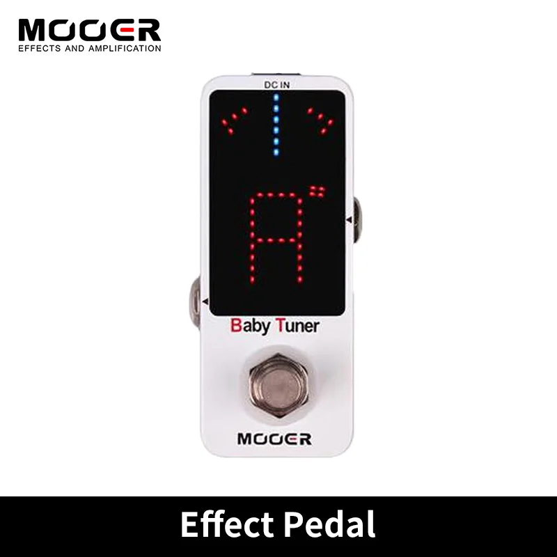 

Mooer-Baby Tuner Guitar Pedal, High Precision Tuning Micro Pedals for Most Electric Guitar Bass, Chromatic Tuner Effect Pedal