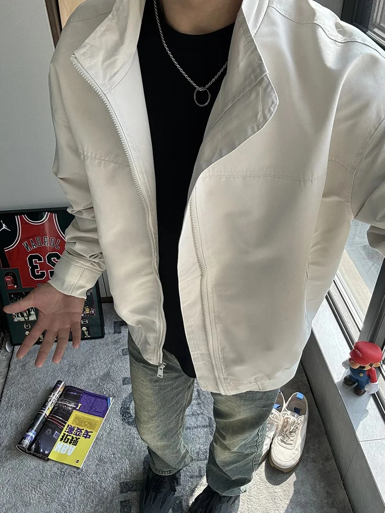 

Cleanfit American Sle Jaet Men's Autumn Winter Cotton Lined Outerwear oulder Enhancing Hard Man Faion Coat