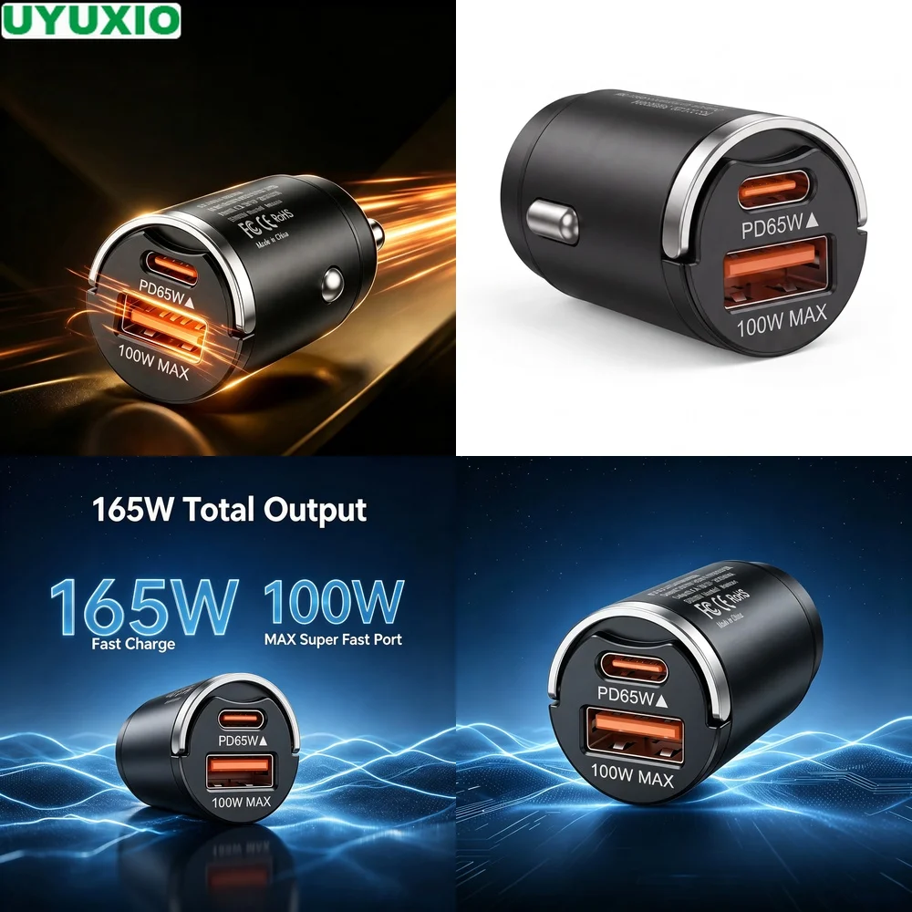 carregador-de-carro-embutido-de-165w-com-saidas-usb-c-de-65w-e-usb-a-de-100w-para-viagens-e-uso-diario-corpo-mini-duravel-em-liga-de-zinco