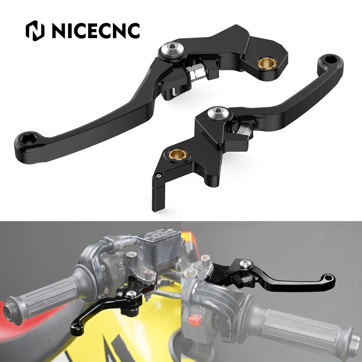 

NICECNC Shorty Brake Clutch Lever for Suzuki DR650S DR650SE DR650 S DR650 SE 2011-2024
