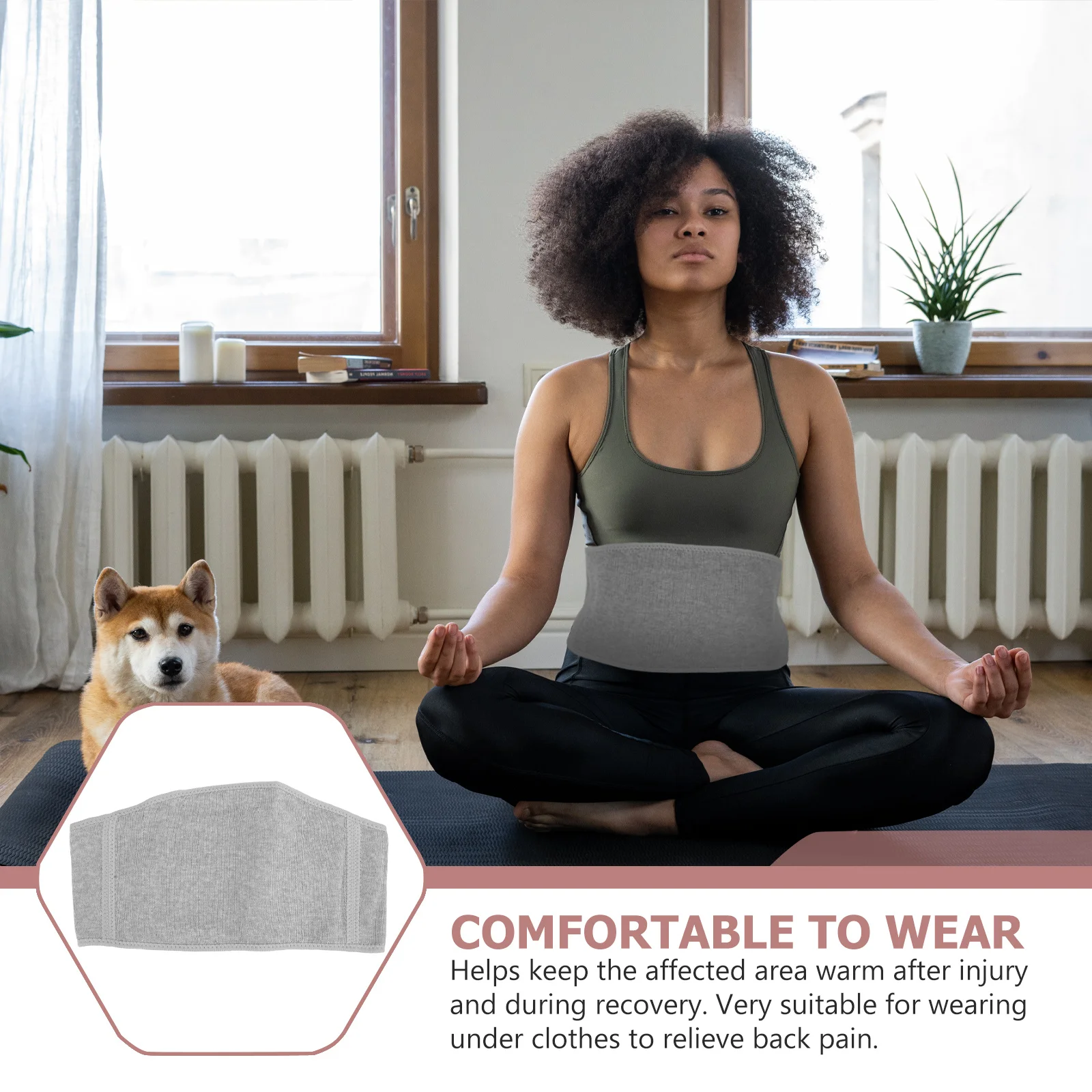 

1Pcs Warm Lumbar Support Belt Breathable Cotton Waist Brace Ergonomic Waist Protection Relieves Back Pain Suitable Office