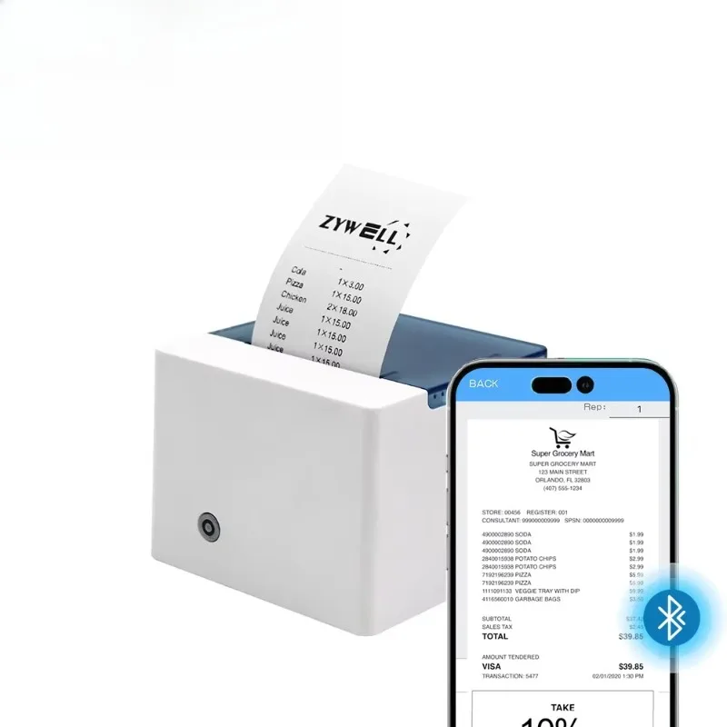 Z58-II 58mm POS Printer Bluetooth WIFI Printer  2inch Thermal Receipt Ticket Printer view 2