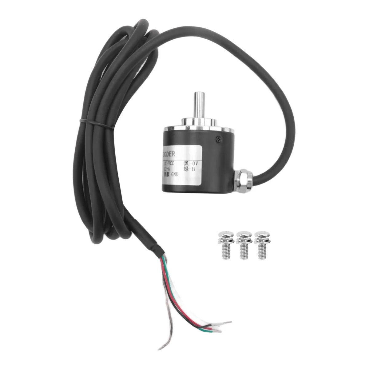 Hot Rotary Incremental Encoder 38S6G5-B-G24N AB 2-Phase Connection 50P/R 5-24V Solid Shaft DC Open Collector NPN Output