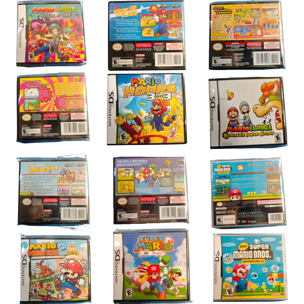 بطاقة ألعاب NDS الجديدة ماريو ضد. Donkey Kong 2Mario & Luigi Bowsers Inside Story إصدار الولايات المتحدة الأمريكية (إصدار بطاقة R4) لـ NDSL 2DS 3DS
