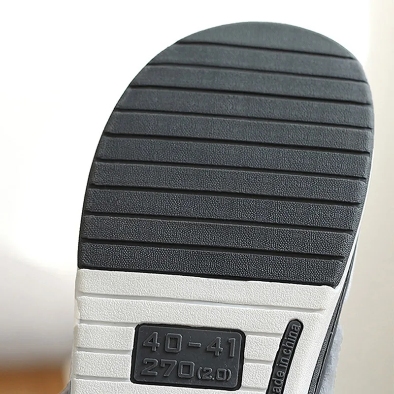 Zapatillas de casa de felpa para hombre, pantuflas de interior, suaves y gruesas, cálidas, de piel, de talla grande 50-51, invierno, 2022