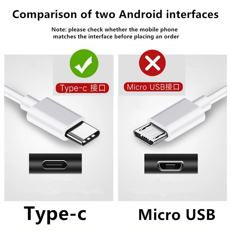 USB A to Type C 3A Moblie Phone Line Cables Fast Charging Cord Cable For Xiaomi Huawei Samsung USB C Accessories 1pcs 2pcs 3pcs