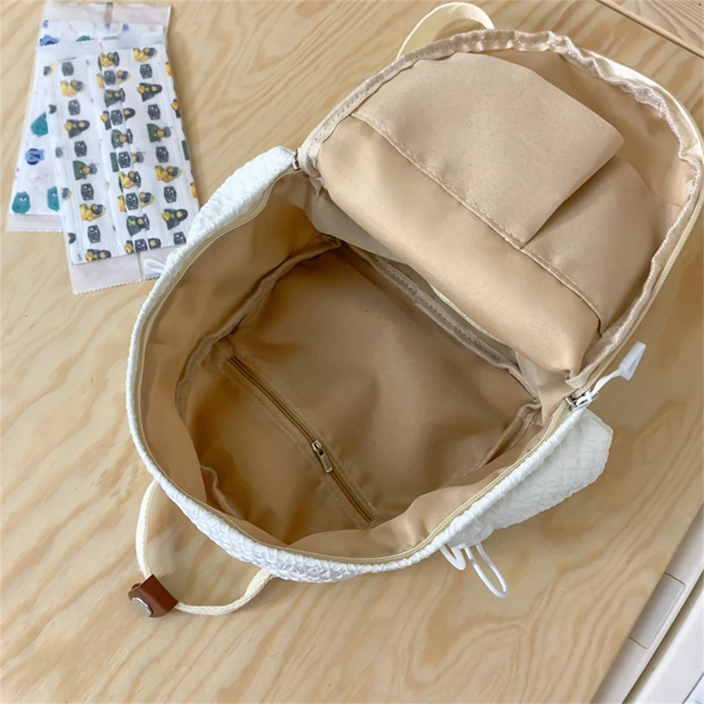 New Small Student Bag Quality Nylon Solid Color Ladies Backpack Fashion Multifunctional Women Travel Bags Mochilas De Mujer Sac