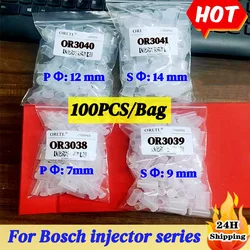 HOT for Bosch Diesel CR Injector Nozzle Dust Cap Diameter 12mm 14mm Parts 7mm/9mm Inner Size Nozzle Sprayer Plastic Nut 100PCS