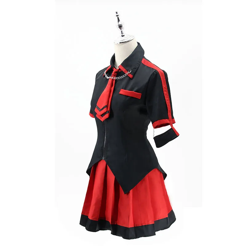 Anime Blood-C Cosplay Kisaragi Saya Cosplay Kostuum pruik Meisje Overhemd Stropdas Rok Dames Dagelijks Schooluniform JK Halloween pak