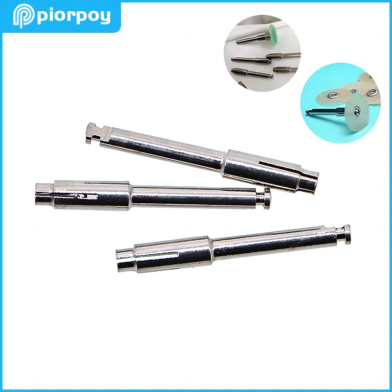 PIORPOY 10 Pcs Dental Reinforced Stainless Steel Bur Mandrel Composite Tools Dentistry Disc Mandrel Soflex Type RA Shank