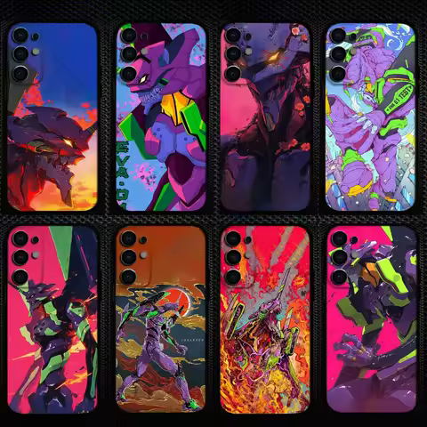 Anime E-Evangelions Phone Case For Samsung S25/S24/S23/S22/S21/S20/Plus,Fe,Lite/Others Black Cover