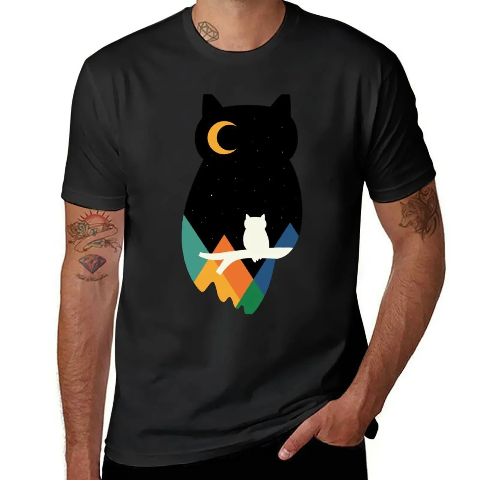 

Eye On Owl T-Shirt customizeds T-shirts man anime figures anime shirts men