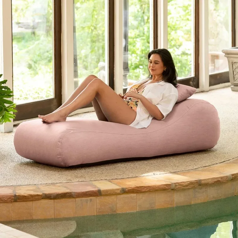 Outdoor Bean Bag Sun Lounger | Pool Patio Chaise Recliner |, Petal