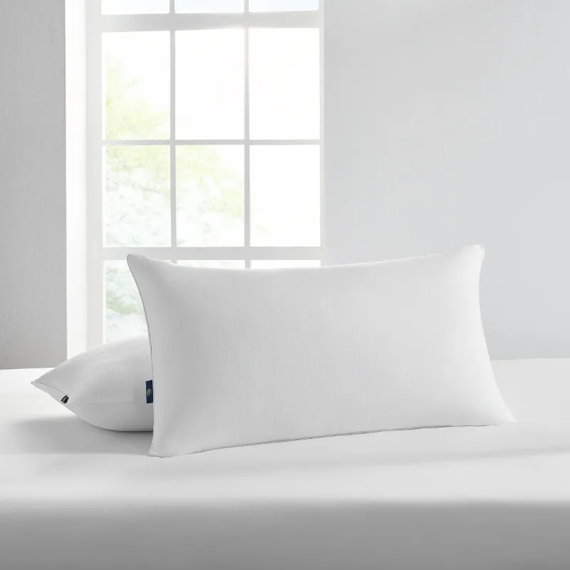 Won't Go Flat Bed Pillow, King, 2 Pack