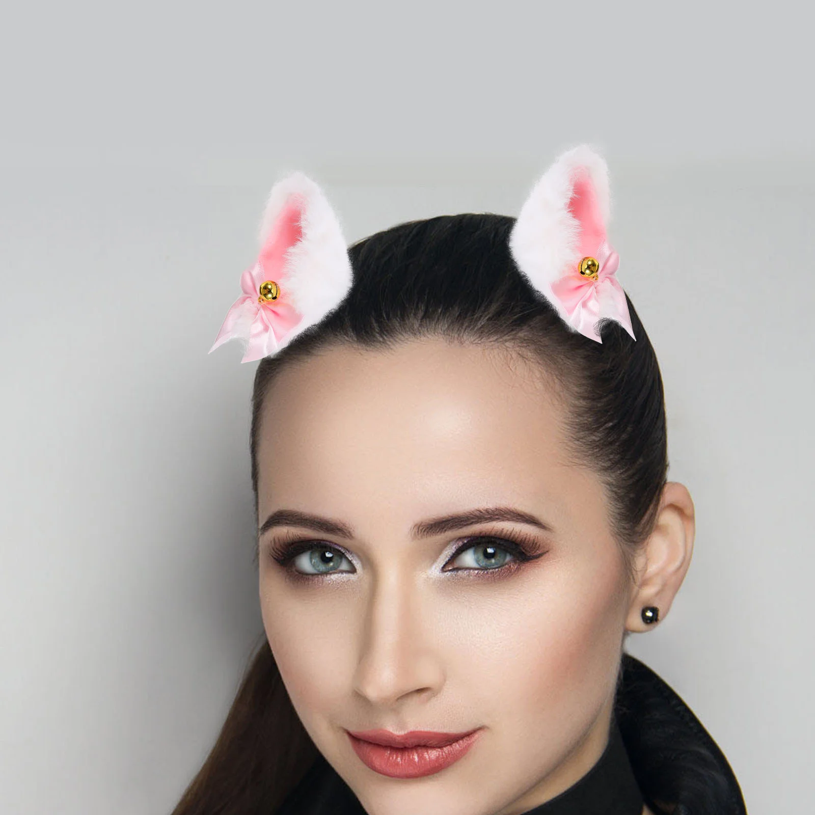 Hair Accessories Cat Ears Hairpin Cosplay Soft Imitation Rabbit Fur Plush Fox White Clip