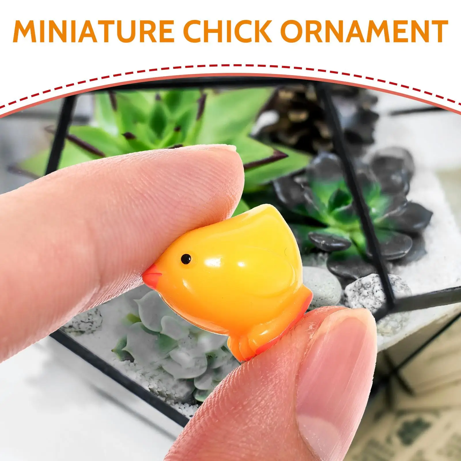 12 Mini Resin Chick Figurines Small Animals Decorative Decors for Mini Garden Party Plant Pot Office Desktop Bookshelf Tiny