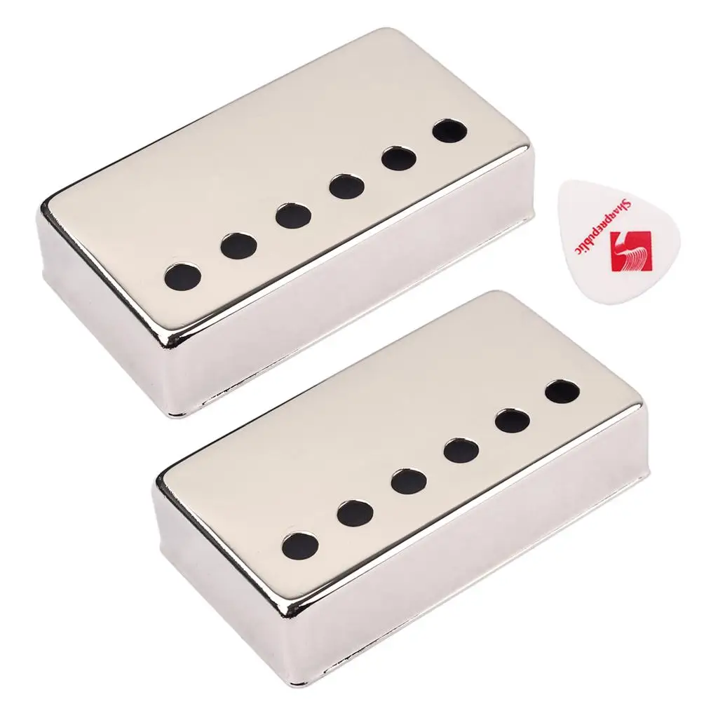 50mm Pole Spacing 16mm Height Humbucker Guitar Pickup Cover Nickel Plated for LP SG Eiphone Electric Guitar Parts