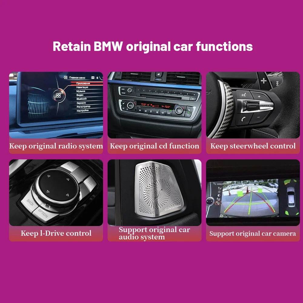 Car Multimedia Navigation 12.3‘’ Android 14 For BMW 3-5 Series E60 E61 E62 M6 E90  Head Unit WIFI Wireless Carplay Stereo Screen