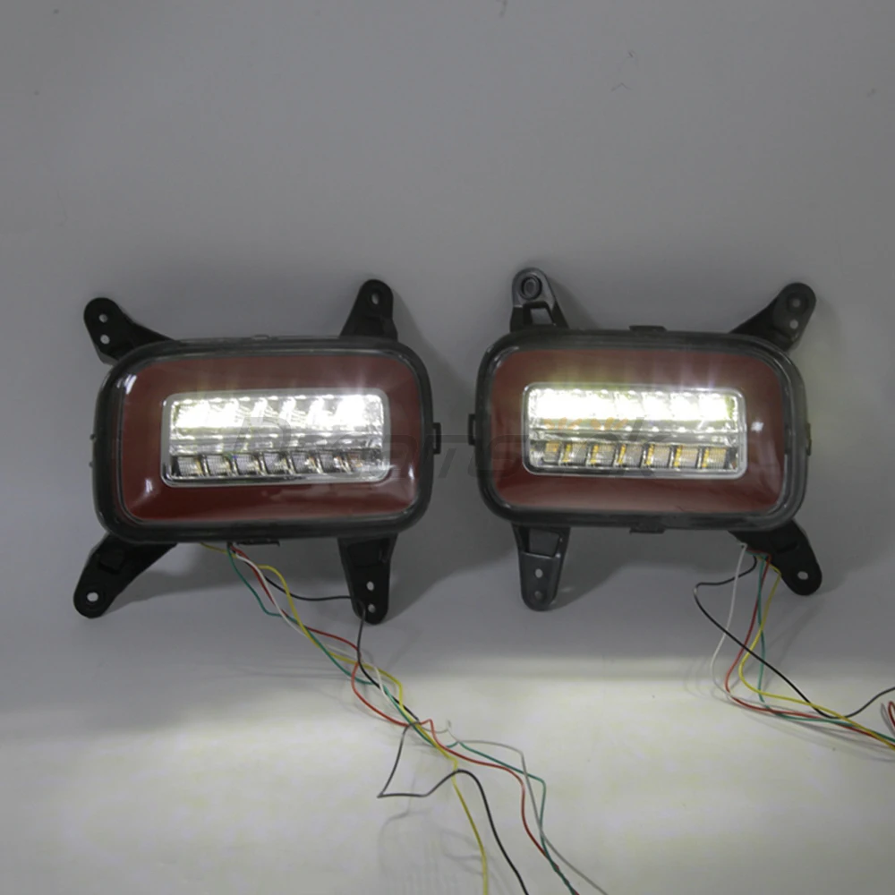 LED Rear Bumper Tail Light for Hyundai Venue QX 2020+ Brake Turn Signal Lamp Reverse Dynamic Indicator Driving Blinker Fog Lamp