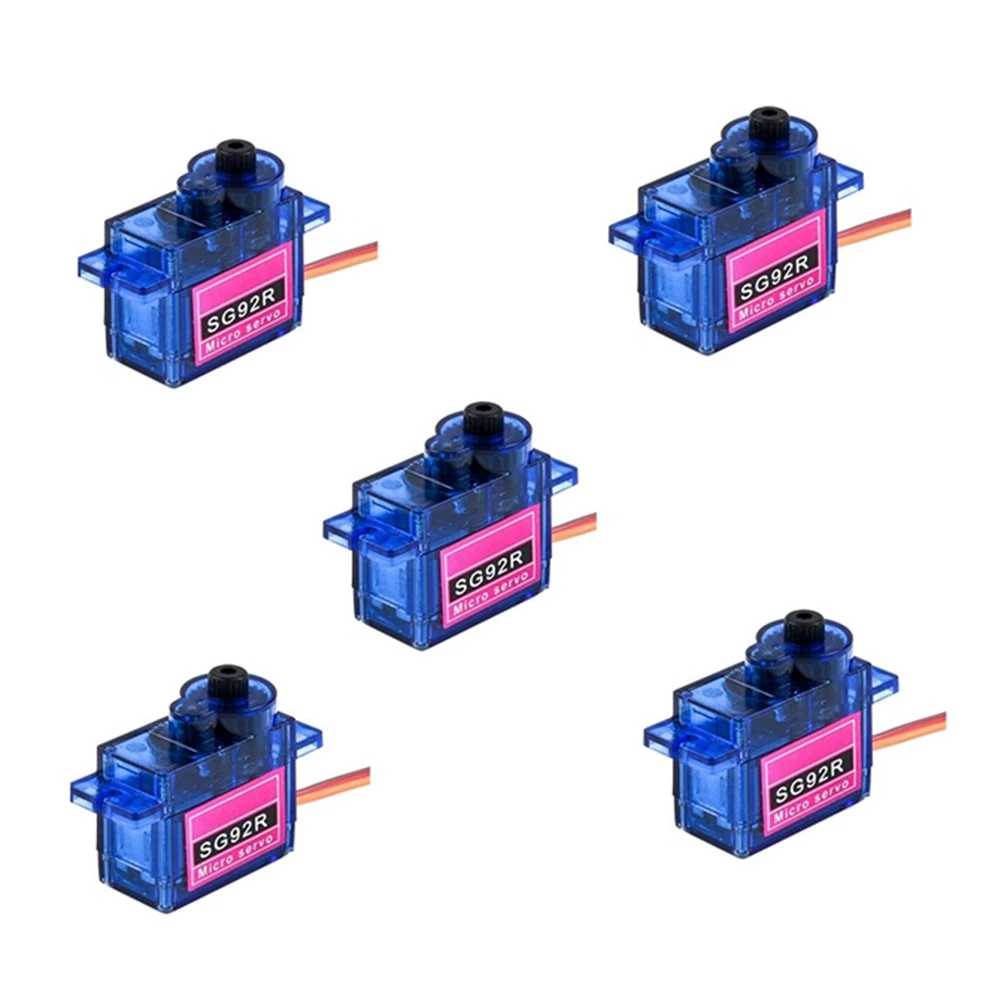 !【A2003F Top Deals】5PCS SG92R 9G Mini Servo 9G 2.5Kg for RC Airplane Helicopter Controls Car Boat for