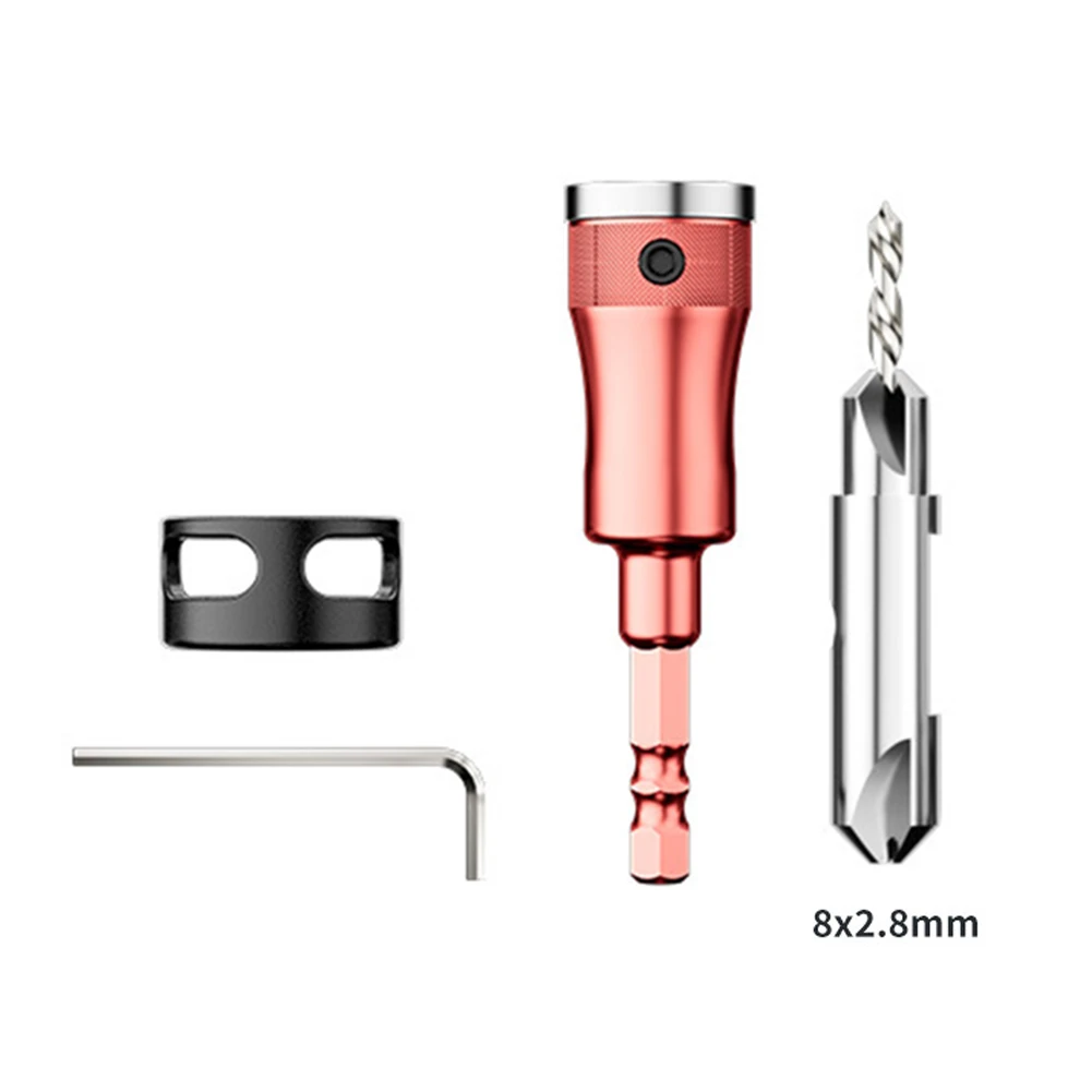 Senkerbohrer mit Stopper, einstellbarer Tiefenanschlag, 45-Grad-Multifunktions-Fasenfräser, umwandelbares Werkzeug