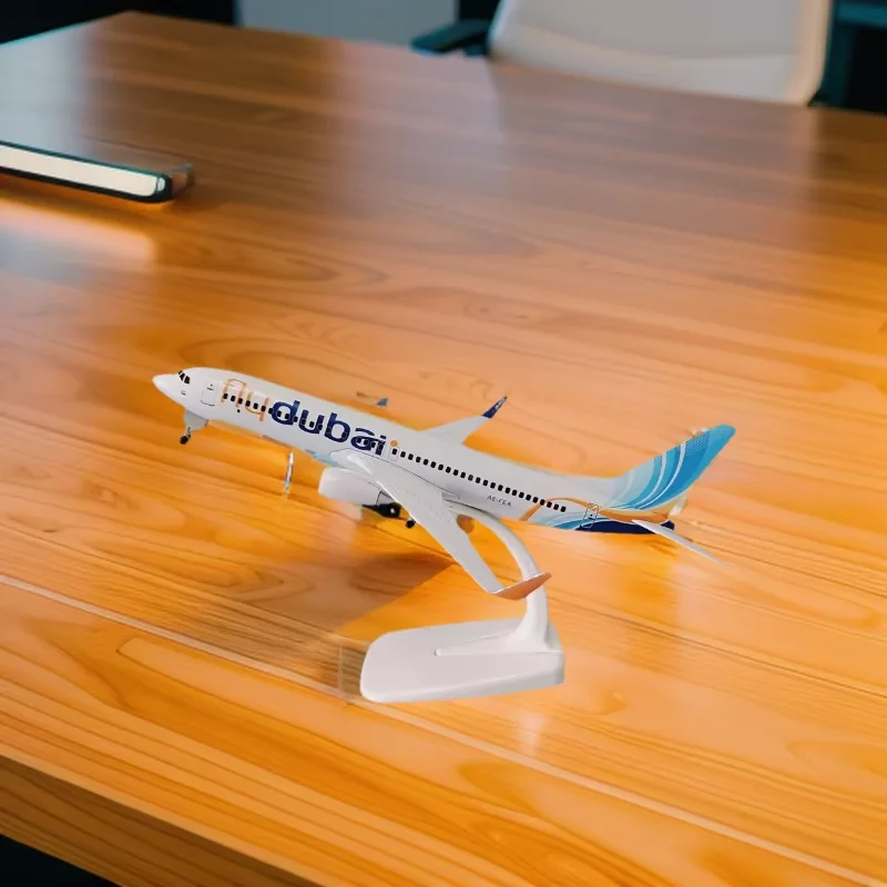

20cm Alloy Metal Air Fly Dubai Airlines B737 Diecast Airplane Model Dubai 737 Airways Plane Model Aircraft w Wheels Bedroom Deco