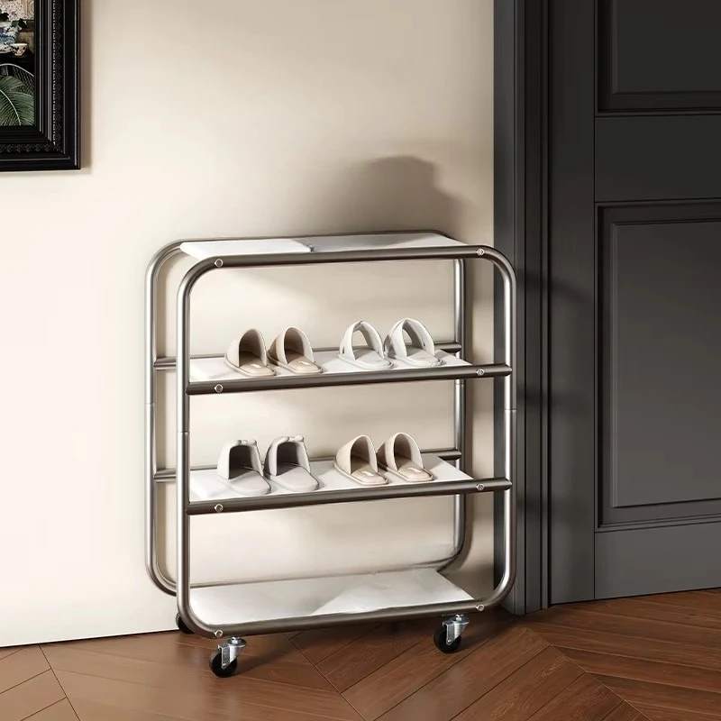 

Home dormitory luxury simple storage rack modular adjustable small multi-layer entrance living room rack
