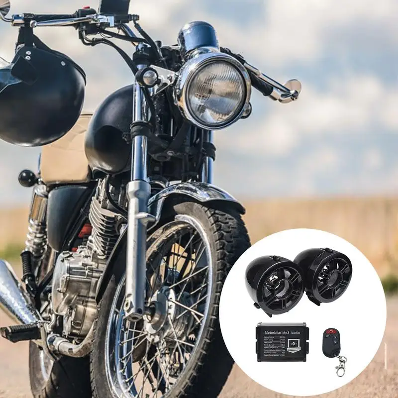 Motorcycle Handlebar Speaker Waterproof Motorcycle Stereo Speakers Audio System Motorcycle Bluetooths Speakers Strong Bass