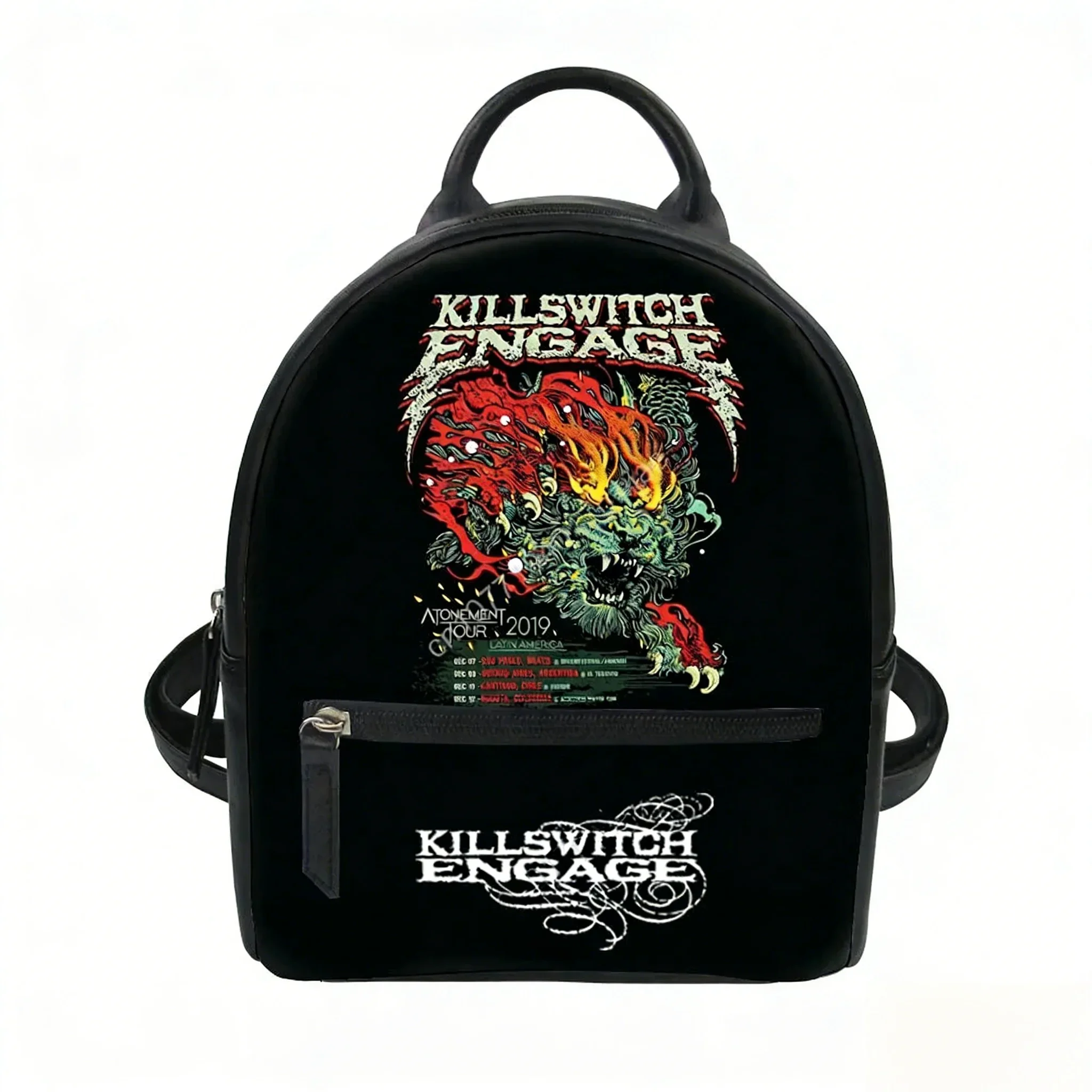 

Killswitchs Engages Band Custom Mini Small Backpack Purse Carter Schoolbags Double Shoulder Bag Mini Daypack Leather Travel Bag