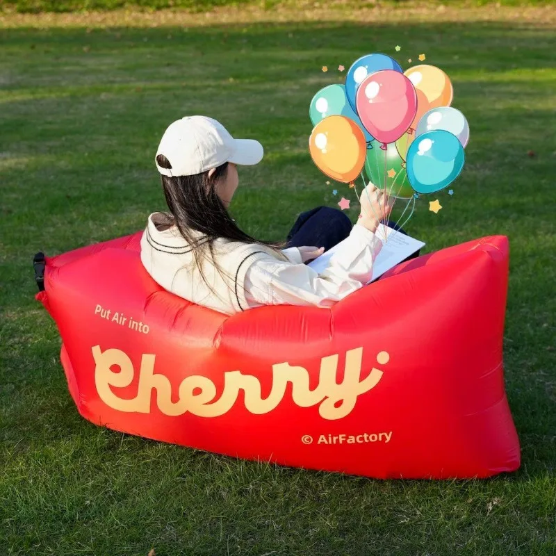 Air Sofa Bed Inflatable Music Festival Single-person Portable Inflatable Camping Beach Outdoor Furniture Opblaasbaar ZYCQSF