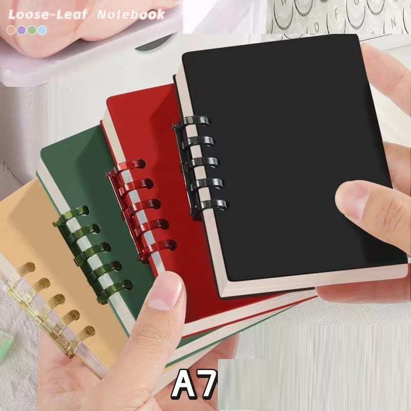 4pcs-a7-mini-classical-pp-line-loose-leaf-notebook-journals-basic-diary-weekly-planner-book-school-stationery