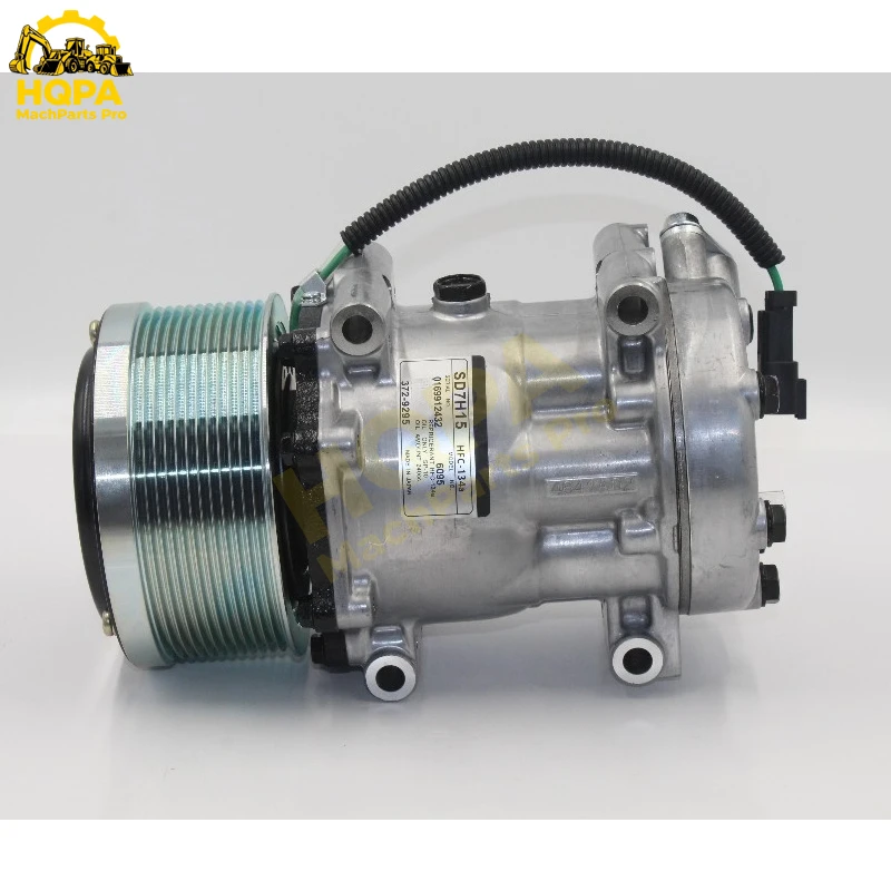 

CA3729295 372-9295 3729295 SD7H15 A/C Compressor for Caterpillar CAT Excavator 320E 320D 324E 329E 323DL 326F 330F 335F