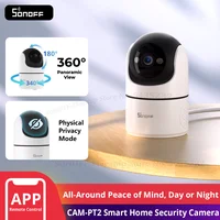 SONOFF CAM PT2 Cámara de seguridad inteligente para el hogar Visión nocturna inteligente 360 °   Monitoreo remoto HD con vista panorámica y interacción en tiempo real