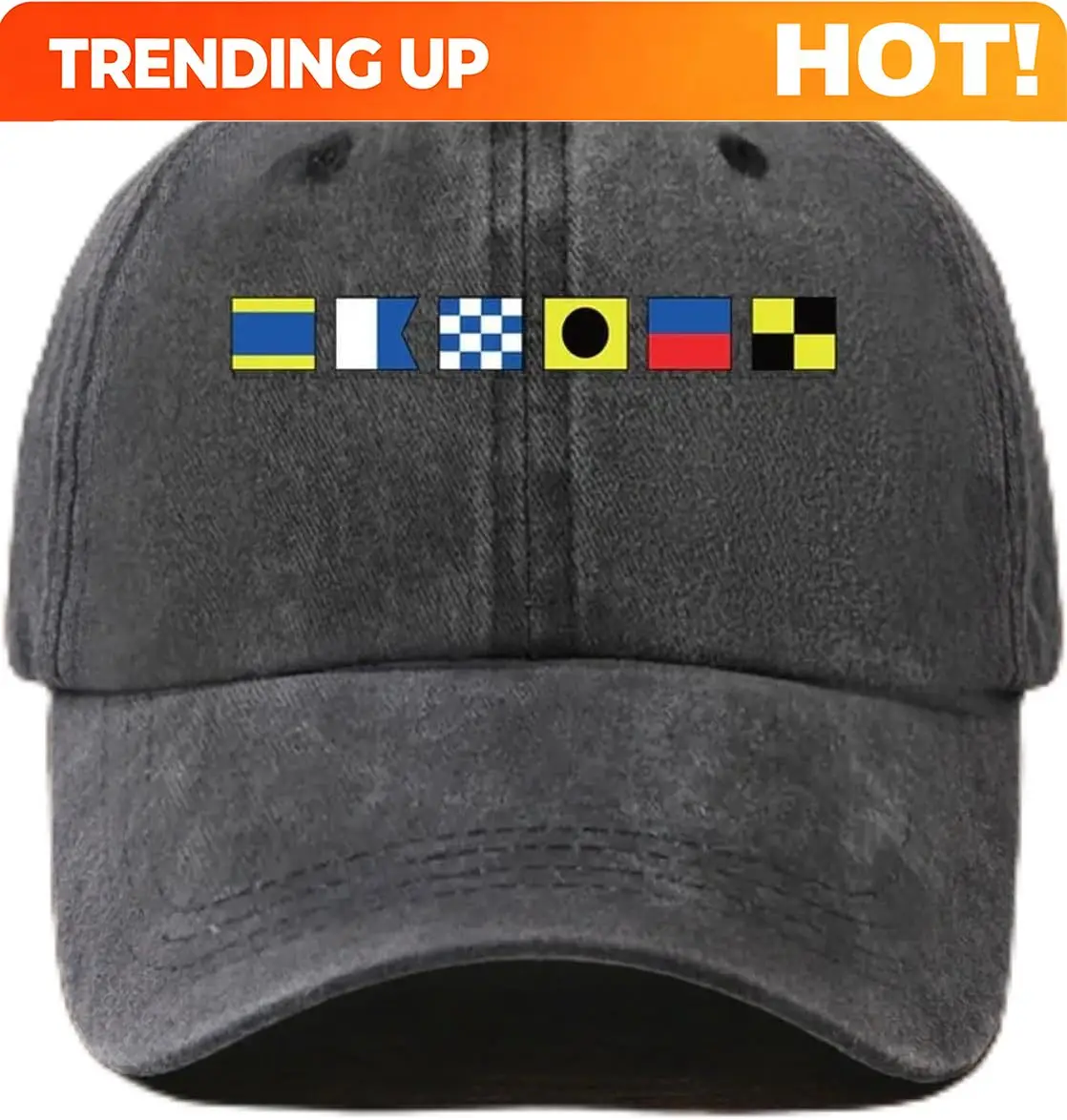 Personalized Washed Denim Baseball Cap, Vintage Look Everyday Outdoor Wear, Unique Gift for Him or Her