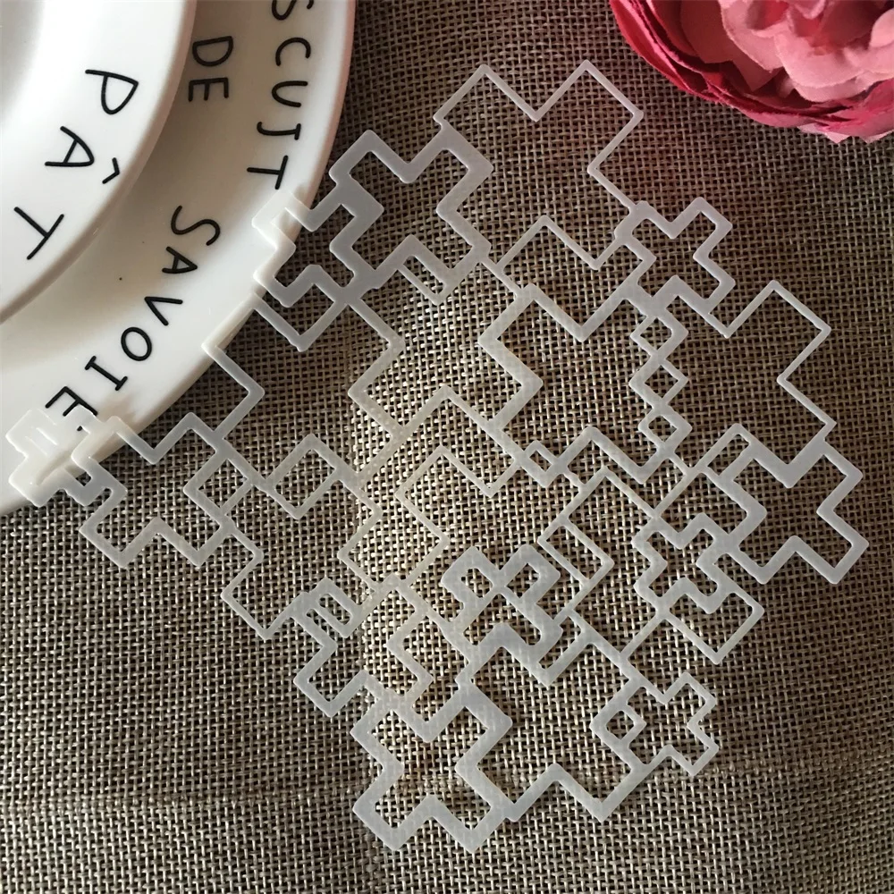 13*13cm Irregular Plus Sign DIY Layering Stencils Painting Scrapbook Coloring Embossing Album Decorative Template