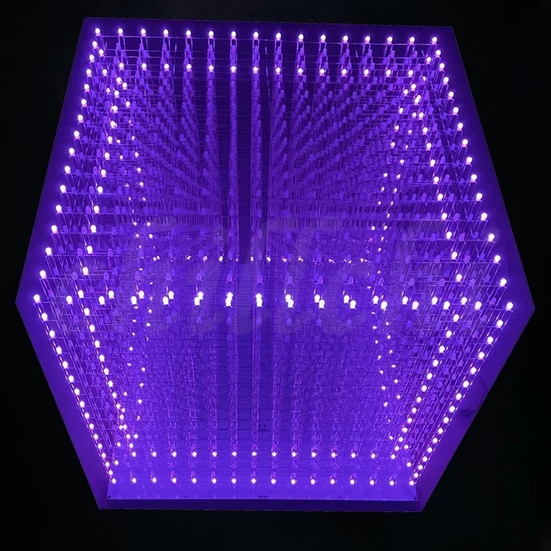 3D16 Light Cube Full Color Naked Eye 3D LED 16x16x16 RGB DIY Electronic Kit KTV Voice Control Ornament