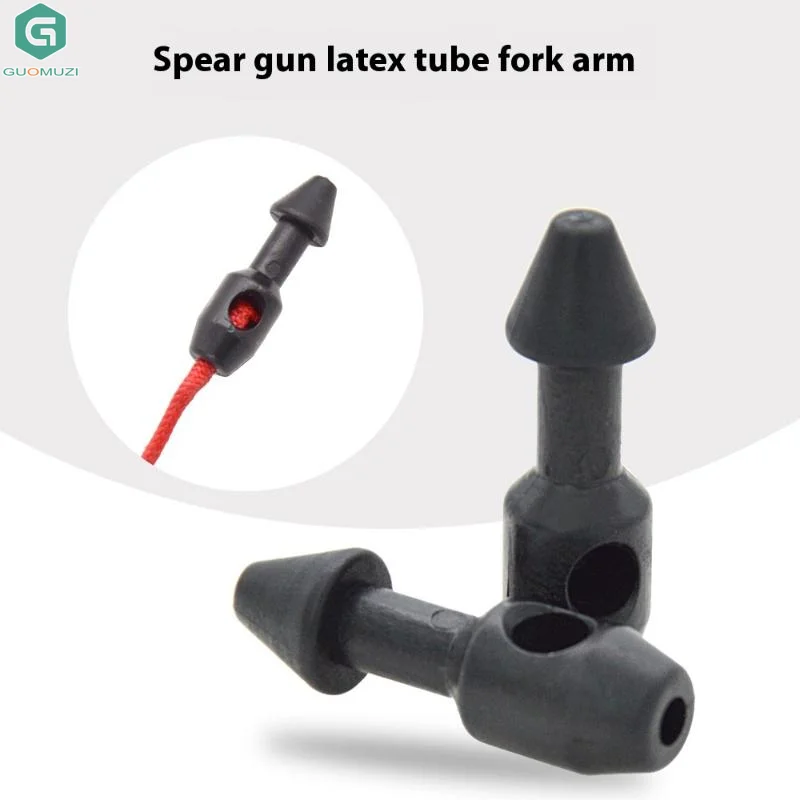 2Pcs Spearfishing Rubber Insert Spearfishing Diver Fishing Accessory Speargun Rubber Band Wishbone Inserts Plastic Tools