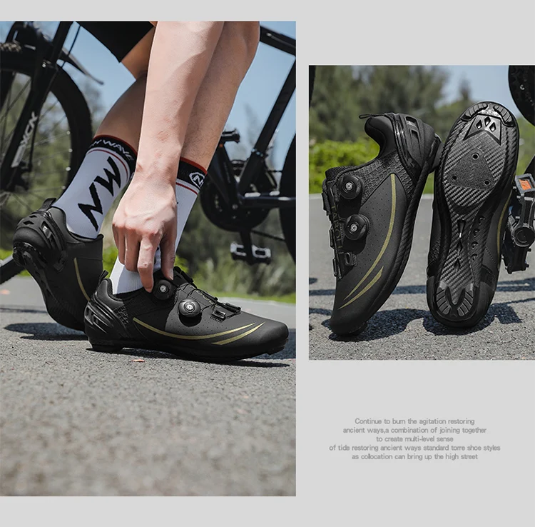 Unisex-Fahrradschuhe, atmungsaktive SPD-Rennradschuhe, professionelle MTB-Mountainbike-Schuhe, locklose Trainings-Fahrradschuhe – Detail 27