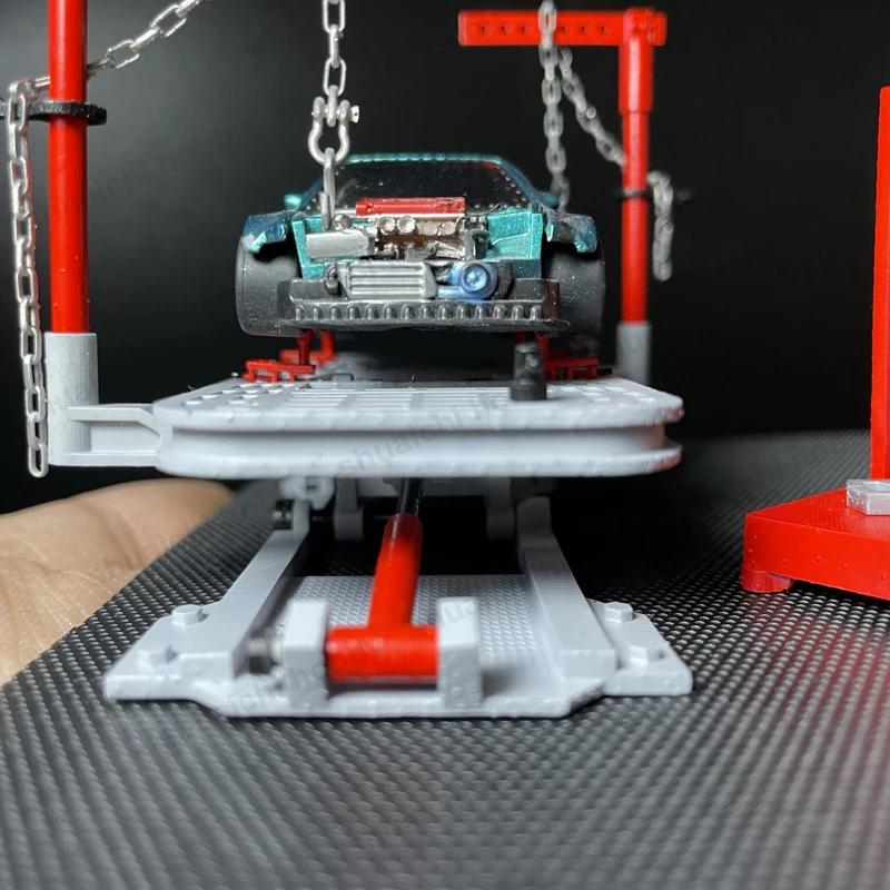 1セット シミュレーションカーフレーム矯正キット ミニチュア自動車ビーム矯正器具 修理ツール 1/64 ガレージモデルシーン用