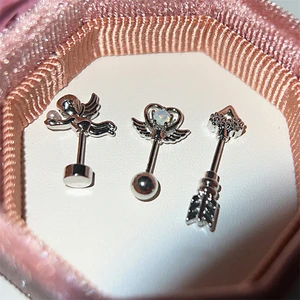 أظافر ستانلس ستيل للنساء، أجنحة حب، عصا خرافي، لون فضي، 316 لتر، 1 قطعة أفضل 10 مبيعات للبالغين Fairy Wing - رقم 1