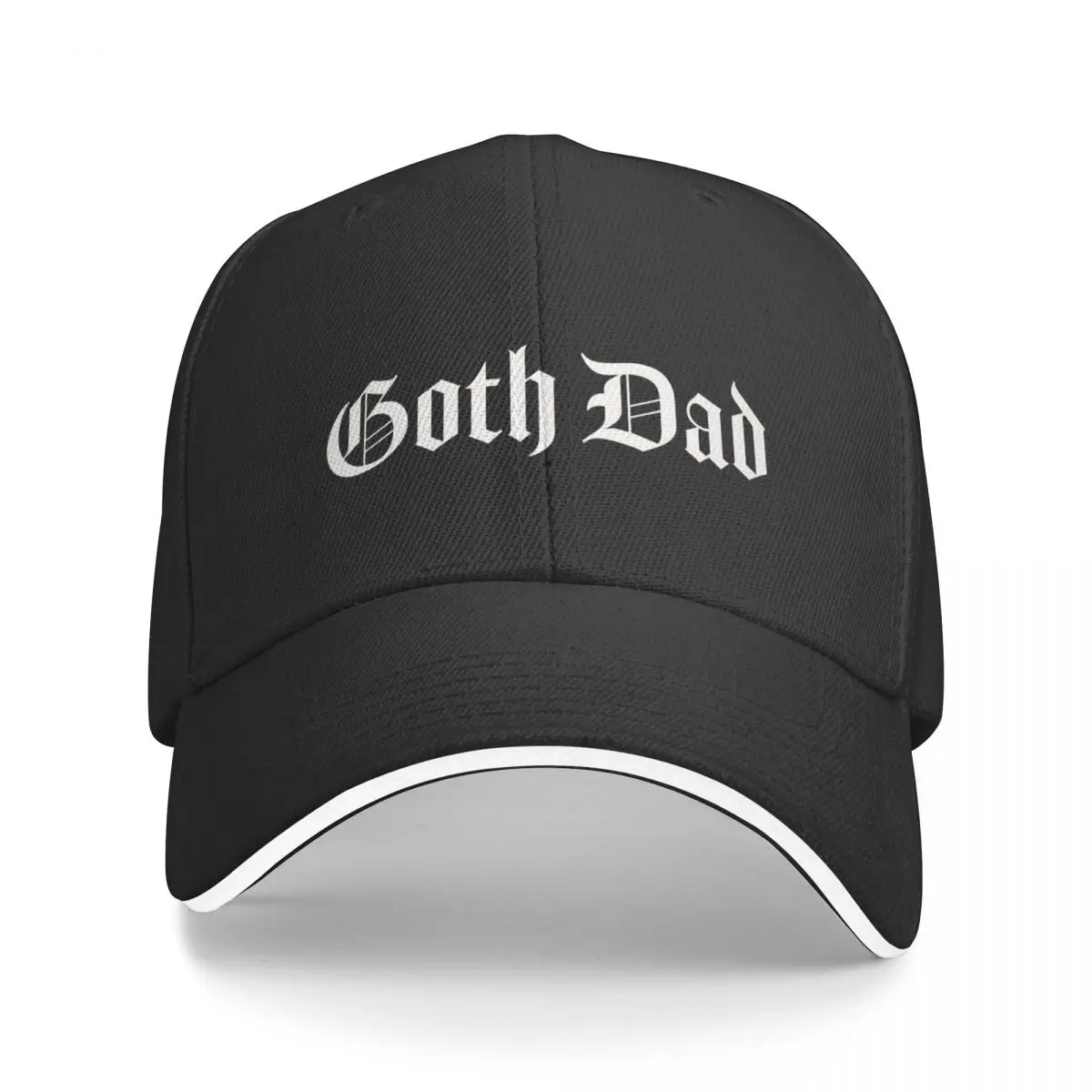 

Goth Dad - Vintage Blackletter - Бейсбольная кепка Alt Millennial Elder Emo, пляжная шляпа, солнцезащитная кепка в стиле хип-хоп, шляпы для женщин и мужчин