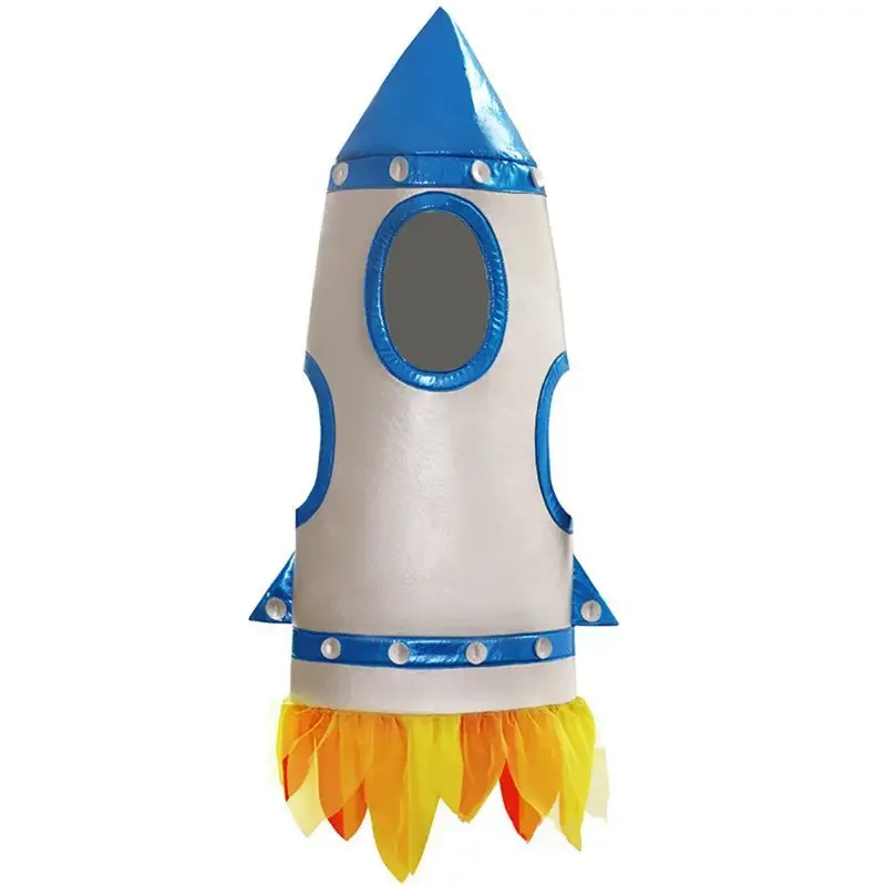 Creative Funny Carnival Party Cosplay Children Space Costume Rocket Suit Children Performance Props