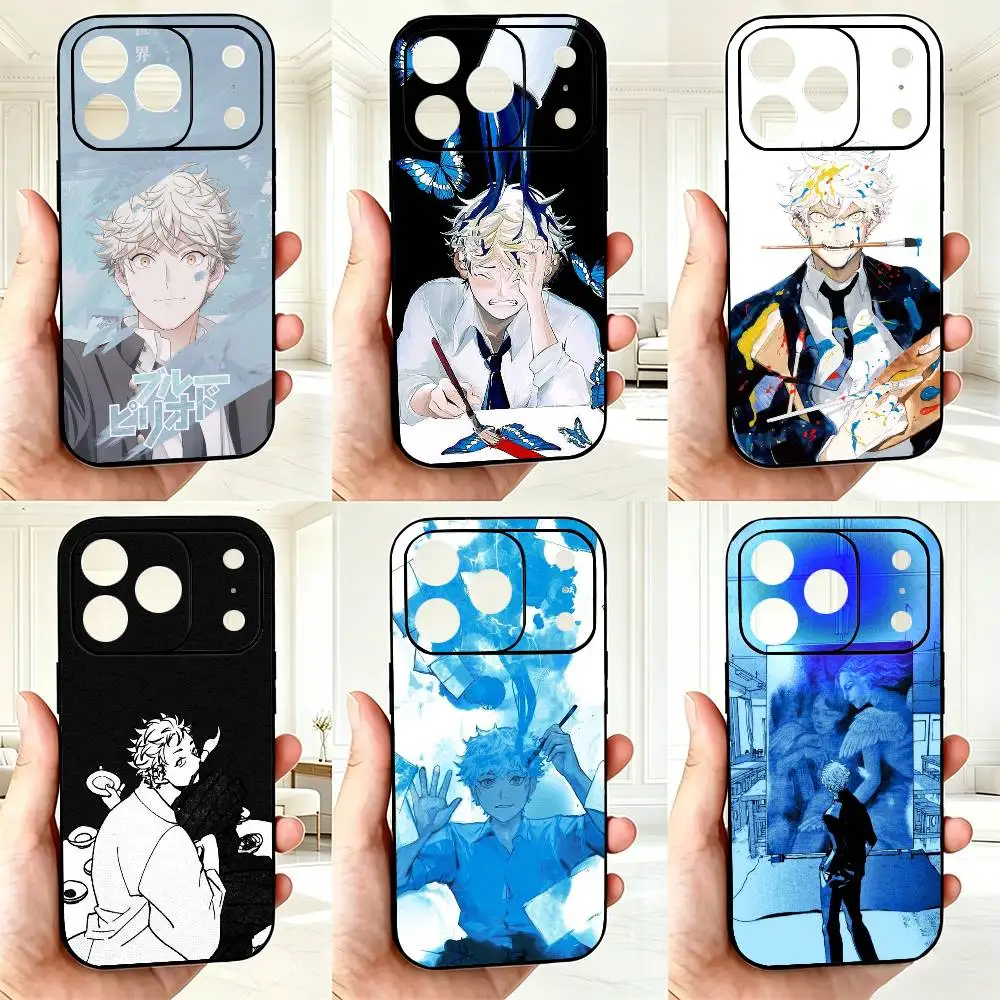 Yatora Yaguchi Blue P-Period   Phone Case For iPhone 17, 16,15,14,13,12,11 Plus,Pro Max, Others Soft Black Cover