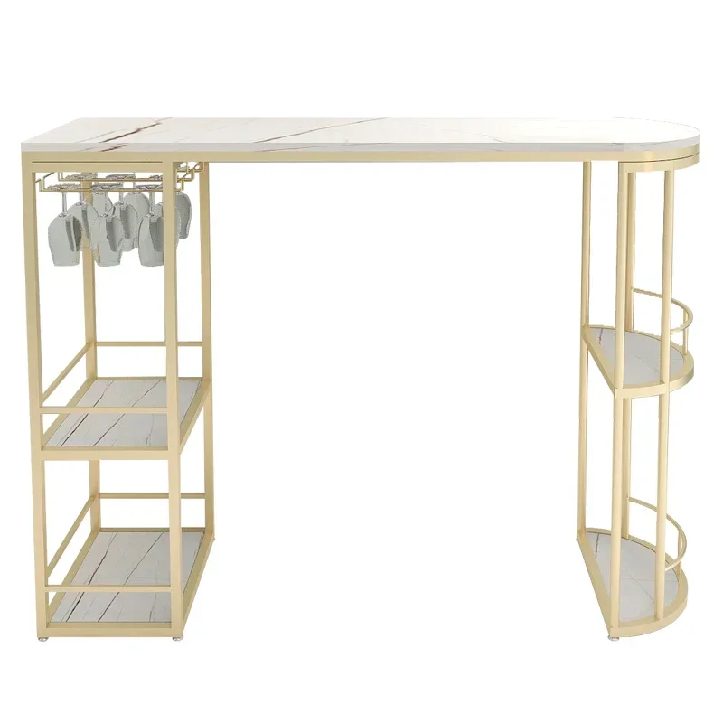 

Customized luxury rock slab balcony, leisure small bar, home living room sofa side partition wine cabinet integrated high